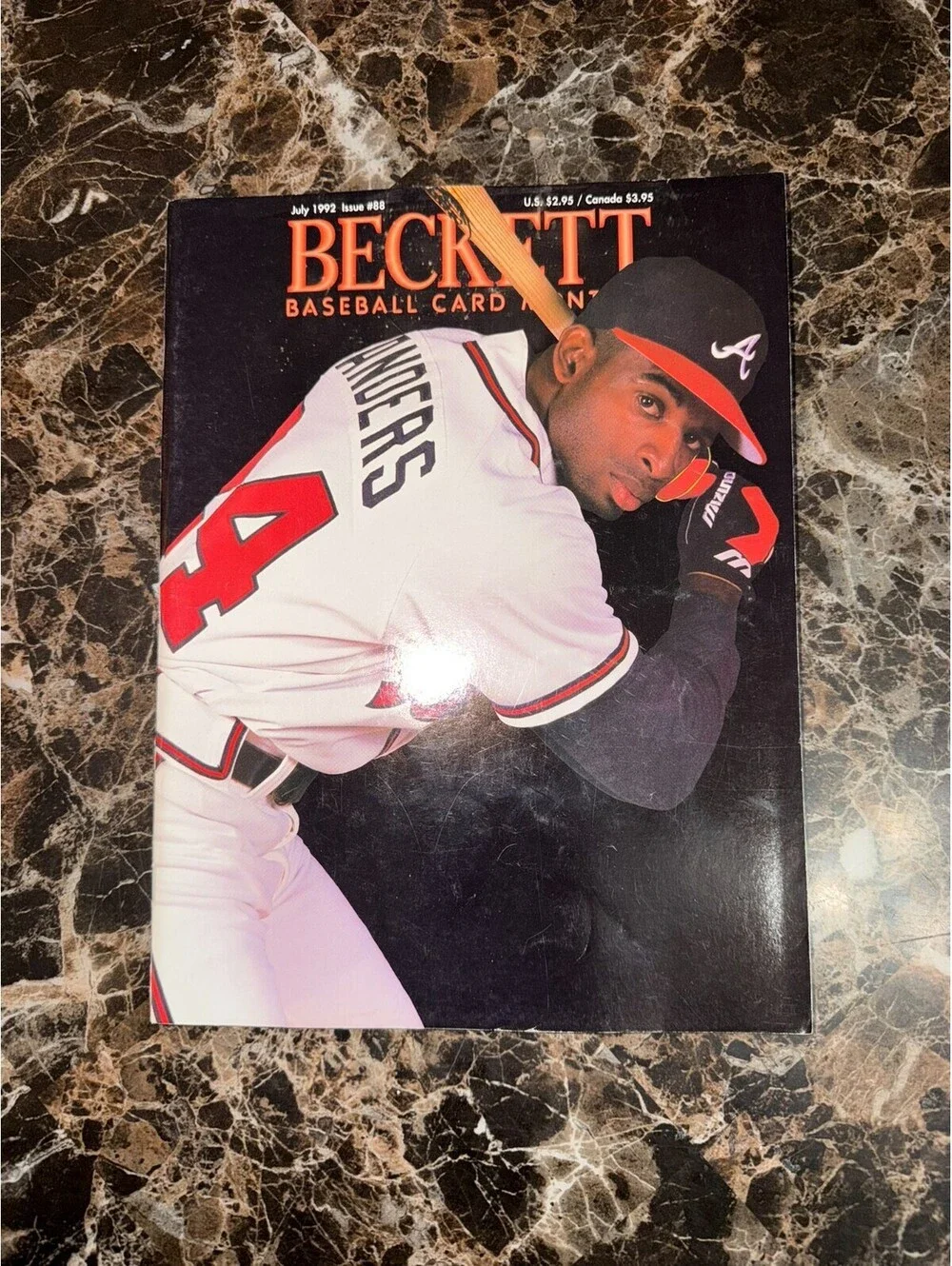 Beckett Baseball Card Monthly Issue 88 July 1992 Deion Sanders Atlanta Braves